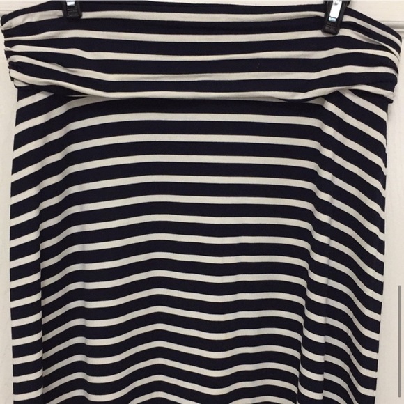 J. Crew - Black and White Striped Maxi Skirt - Picture 2 of 8